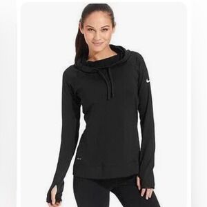 Nike Pullover Hoodie Pro‎ Hyperwarm Limitless  Black Size Medium
